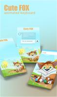 Cute Fox Animated Keyboard 포스터