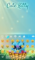Cute Kitty Keyboard Wallpaper ảnh chụp màn hình 3