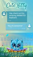 Cute Kitty Keyboard Wallpaper syot layar 2