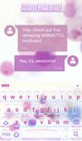 Girly Live Wallpaper Keyboard скриншот 2