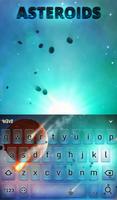 Asteroids Animated Keyboard + Live Wallpaper تصوير الشاشة 1