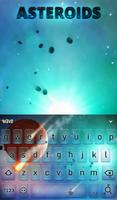 Asteroids Keyboard + Wallpaper captura de pantalla 1