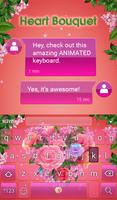 Bouquet Animated Keyboard + Live Wallpaper Screenshot 2