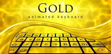 Gold Keyboard & Wallpaper