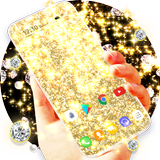 Golden Glitter Wallpaper Zeichen