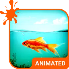 Скачать Golden Fish HD Wallpaper Theme APK