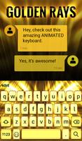 Golden Rays Animated Keyboard ảnh chụp màn hình 2