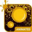 Gold Rain Animated Keyboard