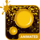 Gold Rain Animated Keyboard ícone