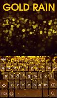 Gold Rain Animated Keyboard imagem de tela 1