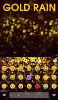 Gold Rain Animated Keyboard imagem de tela 3