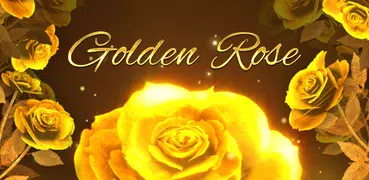 Gold Rose Live Wallpaper Theme