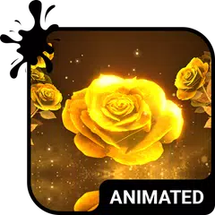 Descargar XAPK de Gold Rose Live Wallpaper Theme