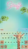 Giraffe Keyboard & Wallpaper اسکرین شاٹ 1