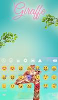 Giraffe Keyboard & Wallpaper اسکرین شاٹ 3