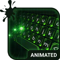 Скачать Green Light Keyboard Wallpaper XAPK