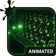 Green Light Keyboard Wallpaper