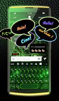 Green Light Keyboard Wallpaper ảnh chụp màn hình 3