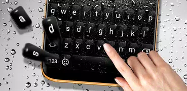 Dark Rainy Keyboard Wallpaper