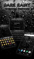 Dark Rainy Keyboard Wallpaper Affiche