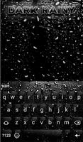 Dark Rainy Keyboard Wallpaper captura de pantalla 1