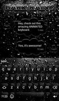 Dark Rainy Keyboard Wallpaper capture d'écran 2