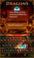 Dragons Keyboard + Wallpaper captura de pantalla 2