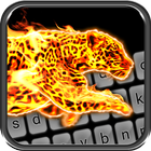 Cheetah Fire Keyboard Theme ícone