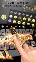 Cheetah Fire Keyboard Theme imagem de tela 1