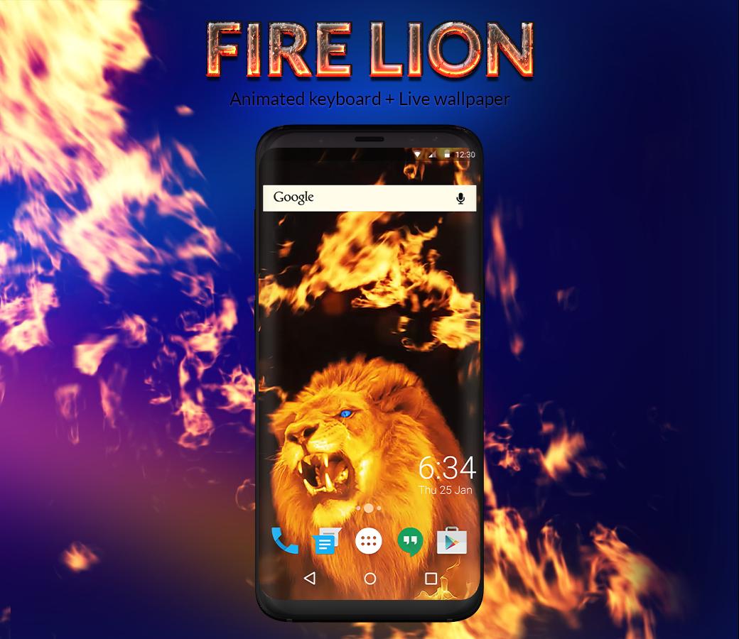 Fire Lion Animated Keyboard Live Wallpaper For Android Apk Download - lion 30 roblox