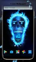Fire Skull Wallpaper Ekran Görüntüsü 3