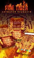 Fire Tiger Keyboard Wallpaper poster