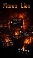 Flame Lion Wallpaper HD Theme Plakat
