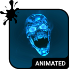 Flame Skull Keyboard Theme icône