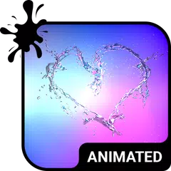 download Heart Splash Animated Keyboard APK