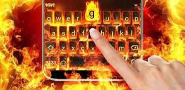 Burning Keyboard Wallpaper HD