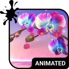 icon of: Orchid Animated Keyboard + Live Wallpaper apk