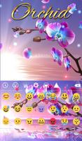 Orchid Keyboard & Wallpaper imagem de tela 3