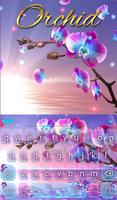 Orchid Keyboard & Wallpaper imagem de tela 1