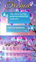 Orchid Keyboard & Wallpaper imagem de tela 2