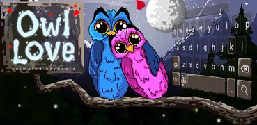 Owl Love Animated Keyboard + L