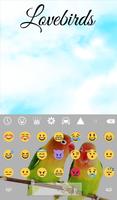 برنامه‌نما Lovebirds Keyboard + Wallpaper عکس از صفحه