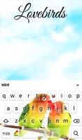 Lovebirds Keyboard + Wallpaper اسکرین شاٹ 1