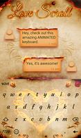 Love Scroll Animated Keyboard ảnh chụp màn hình 2