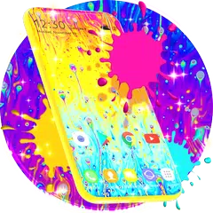 Descargar XAPK de Liquid Rainbow Wallpaper Theme