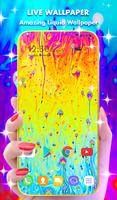 Liquid Rainbow Wallpaper Theme Affiche