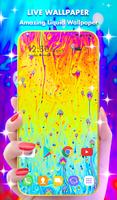 Liquid Rainbow Wallpaper Theme Plakat
