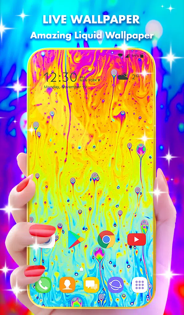 Liquid Rainbow Wallpaper Theme APK for Android Download