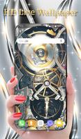 Silver Luxury Watch Wallpaper Poster