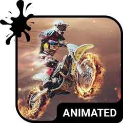 Скачать Motocross Live Wallpaper Theme APK